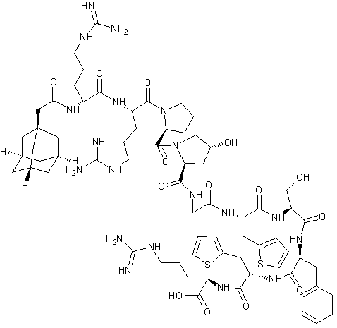 (1-Adamantaneacetyl-D-Arg0,Hyp3,-(2-Thienyl)-Ala5,8,D-Phe7)-Bradykinin