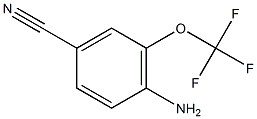 4-氨基-3-三氟甲氧基苯甲腈结构式