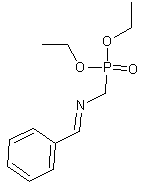 [(亚苄基胺)甲基]磷酸二乙酯结构式